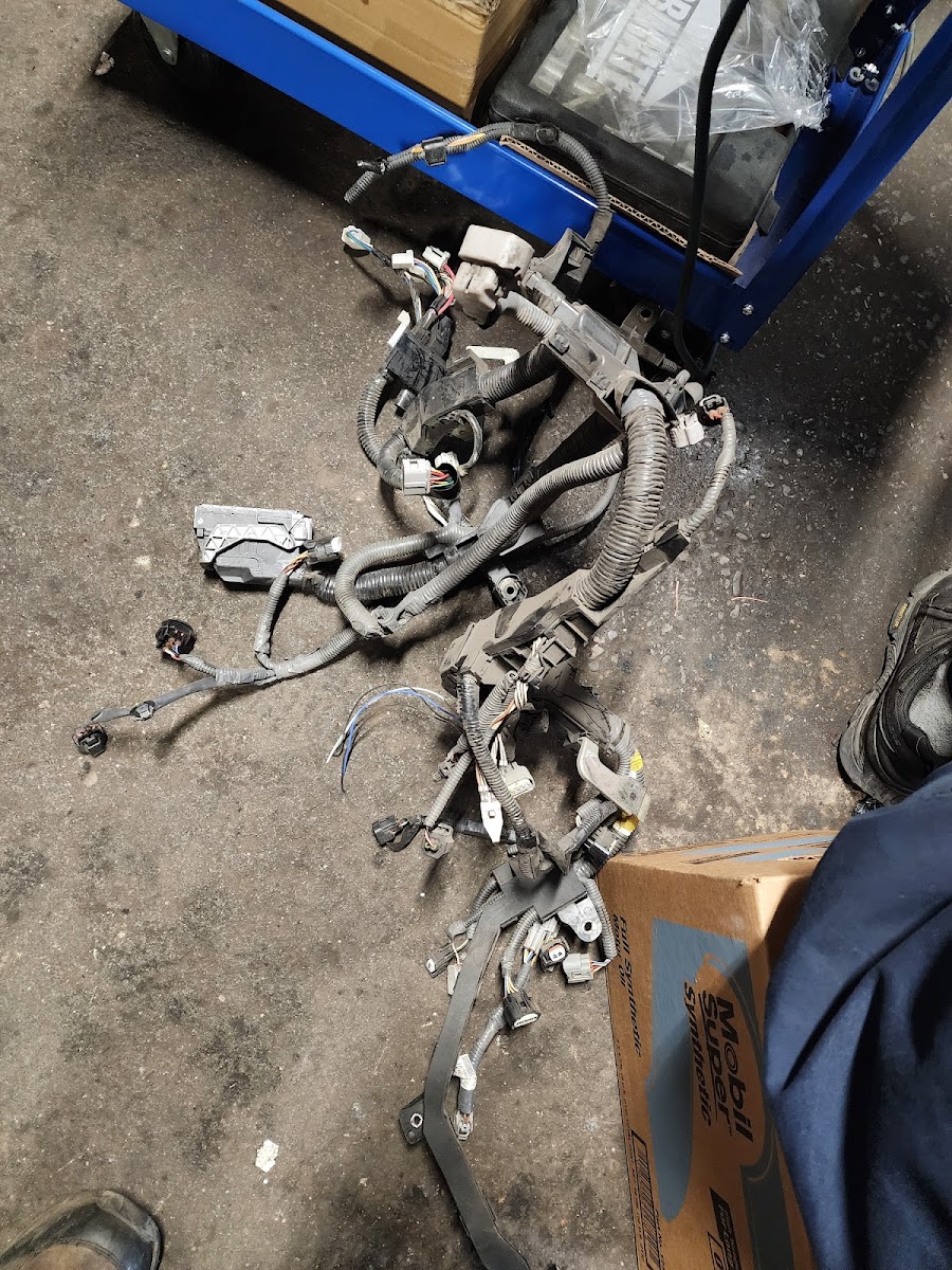 Wiring harness pulled for repair
